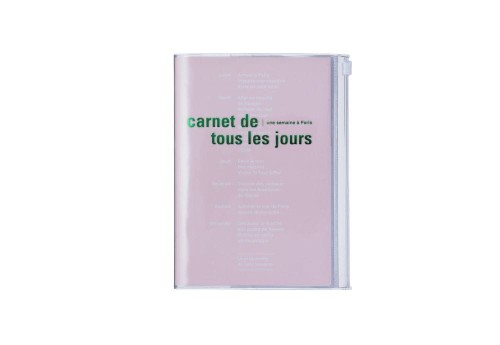 Mark's Japan Notes Zipper Notebook DAY'S A6 Pudrowy Róż Tous Les Jours