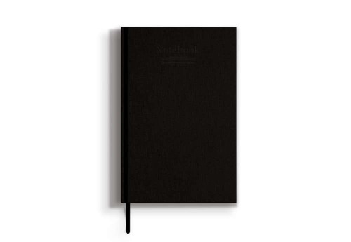 OUTLET - Papiery Wartościowe Notes BASIC Black - kratka - "Dla Krzysztofa od kolegów"