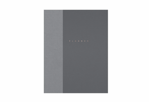 OUTLET - Papierniczeni Planner Niedatowany Klasyk – Antracyt