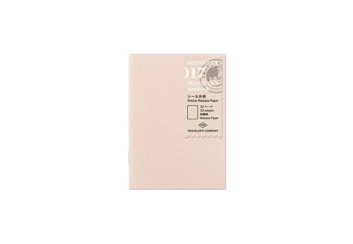 Traveler's Notebook 017 Wkład do notatnika (Passport Size) - wkład do naklejek Sticker Release Paper