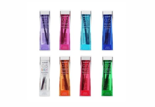 Kolorowe Wkłady 0,5 mm Do Ołówków Automatycznych Uni Nano Dia Color