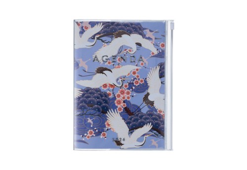 Mark's Japan Kalendarz 2025/2026 Japan / Birds Ptaki A5 - fioletowy