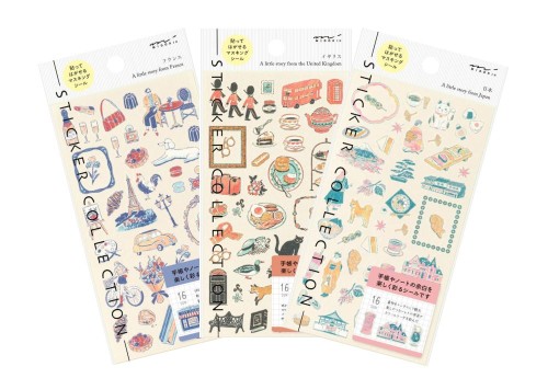 Naklejki Midori Sticker Collection Motywy krajów Europy i Azji