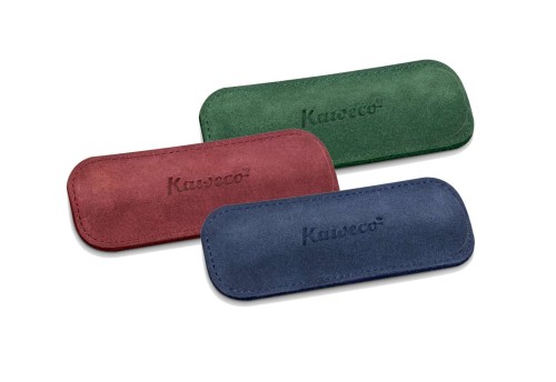 NOTEKA ETUI KAWECO KOLOROWE ZAMSZ PODWOJNE