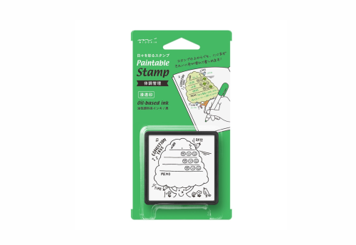 Midori pieczątka Paintable Stamp Pre-inked Zdrowie