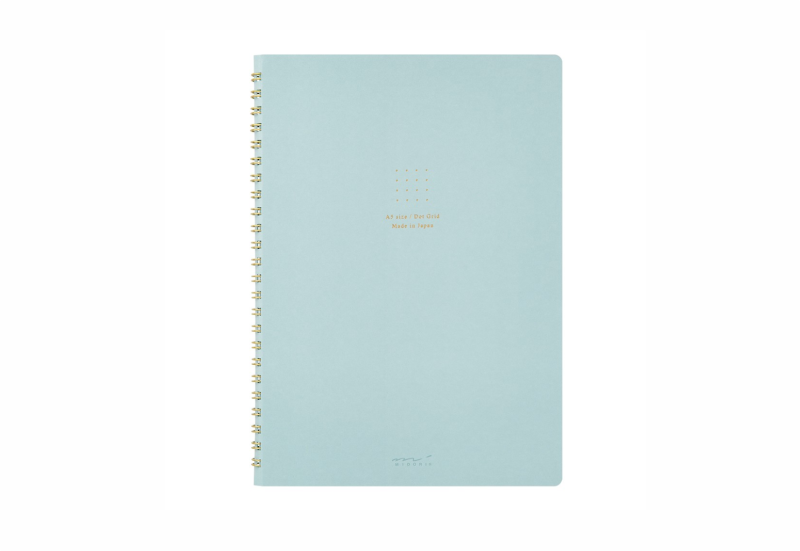 midori notes na spirali dot grid colour pad niebieski.png