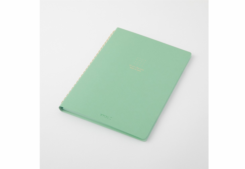 midori notes na spirali dot grid colour pad zielony - 1.png