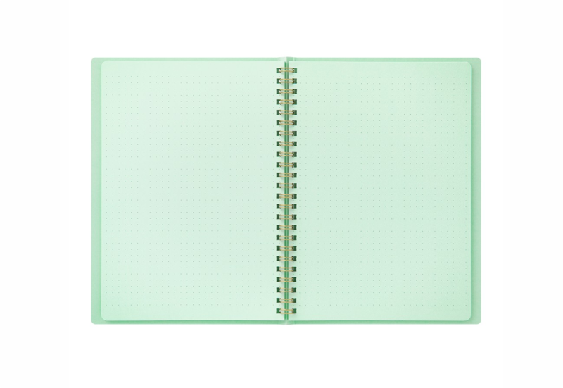 midori notes na spirali dot grid colour pad zielony - 2.png
