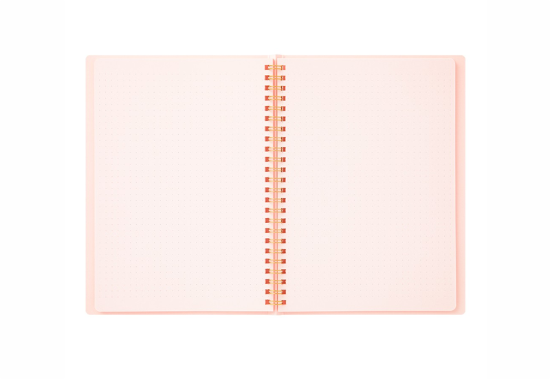 midori notes na spirali dot grid colour pad różowy - 2.png