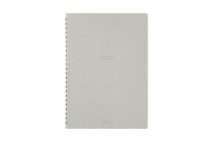 midori notes na spirali dot grid colour szary.png