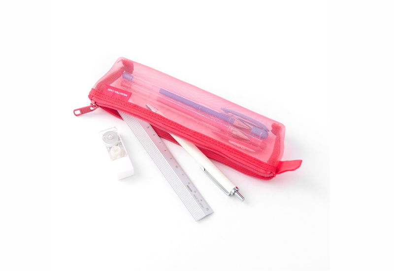 midori piórnik pen case mesh róż 2.png