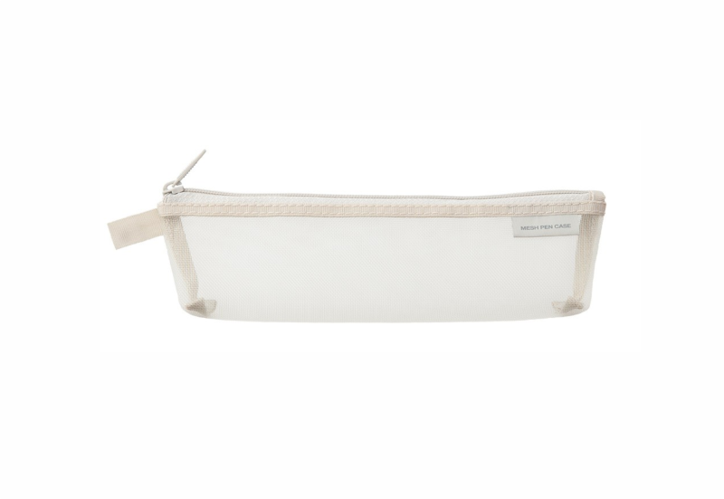 midori piórnik mesh pen case szary.png
