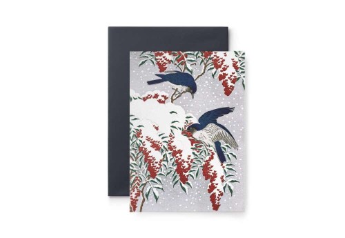 Suska & Kabsch Kartka Zimowa - Ptaki Na Jarzębinie