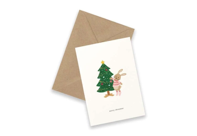 noteka kartotek kartka świąteczna bunny christmas.jpg