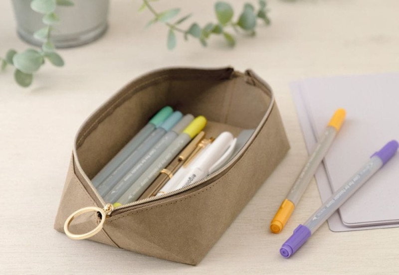 Piórnik Midori Pen Tray Pouch Brązowy (6).jpg