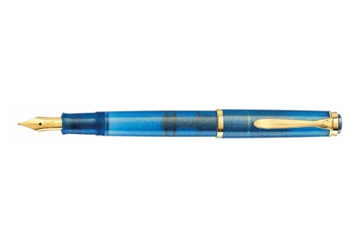 Pelikan M205 Stylus Füllfederhalter Apatit – Im Geschenketui, Mit Differentialkolbenfüller, Breite Feder