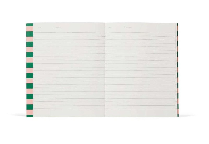 UMA Notebook, Medium - Green & Rose