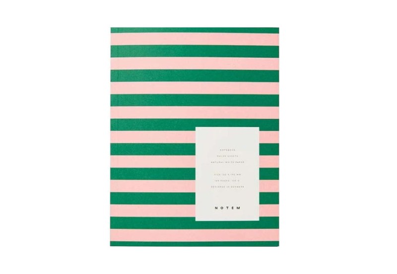 UMA Notebook, Medium - Green & Rose