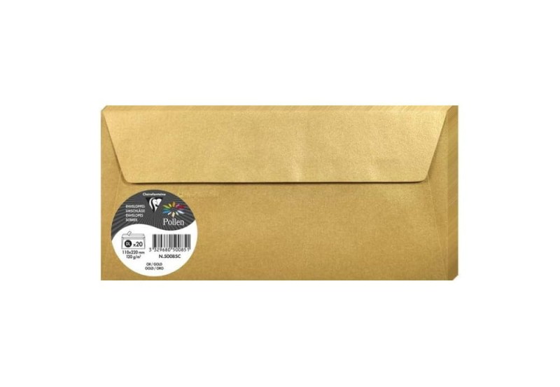 Koperty Clairefontaine DL złote.jpg