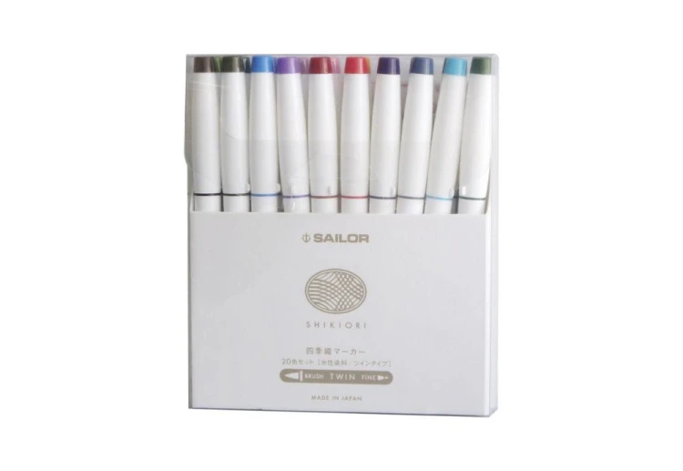 NOTEKA Sailor Cienkopisy Shikiori zestaw 20 brush pen.jpg