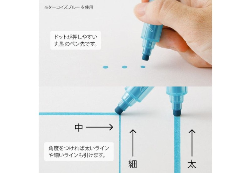 Noteka Zakreślacze Midori Connecting Pen Join Dots.jpg