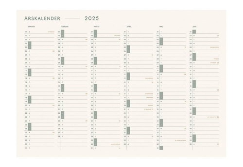 Kartotek Kalendarz ścienny A3 2025 