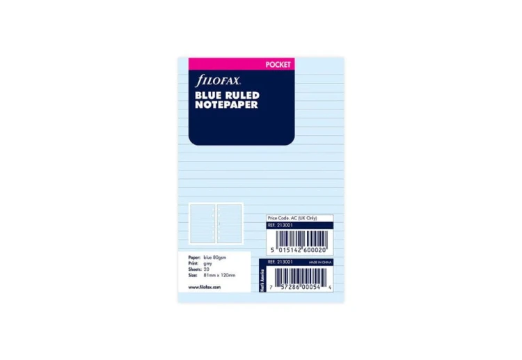 noteka filofax wkład pocket classic niebieski.jpg