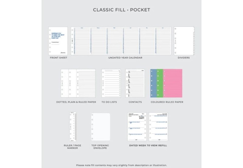 NOTEKA Filofax Pocket Classic Fill Wkład.jpg