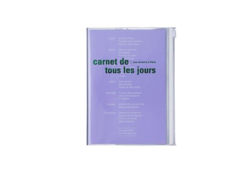 NOTEKA mark's japan notes a6 zipper notebook days - lawendowy.jpg