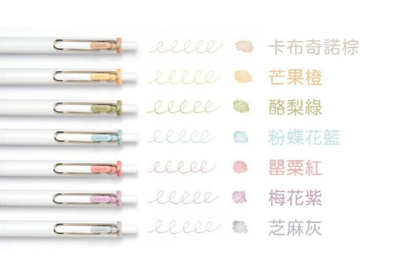 uni one fika colors długopisy żelowe szybkoschnące noteka 3.jpg