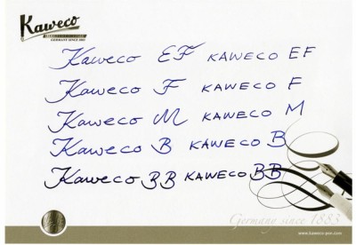 grubość stalówek kaweco