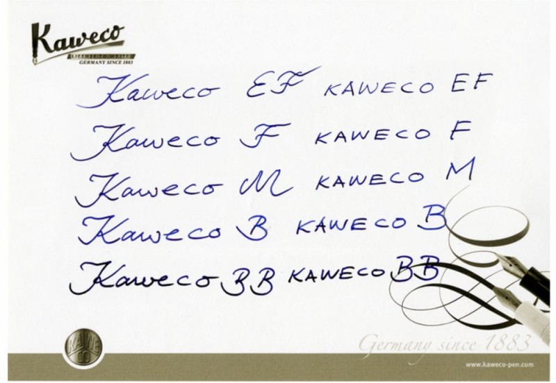 grubość stalówek kaweco.jpg