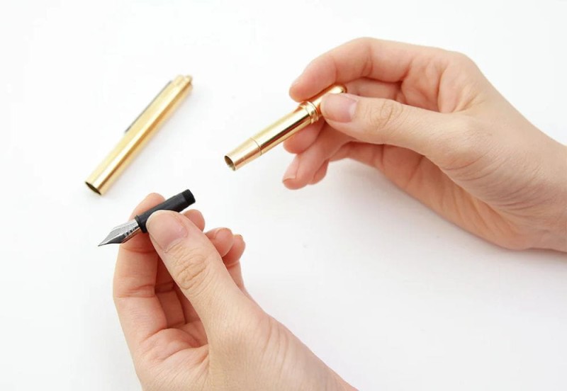 midori trc brass traveler's company pióro wieczne fountain pen mosiężne stalówka zapasowa 2.jpg