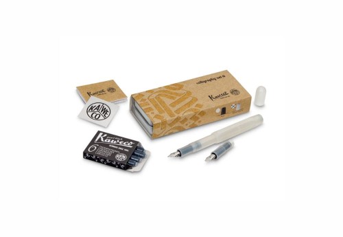 Kaweco Zestaw do Kaligrafii Natural Coconut - 2 stalówki - Mały "S" 