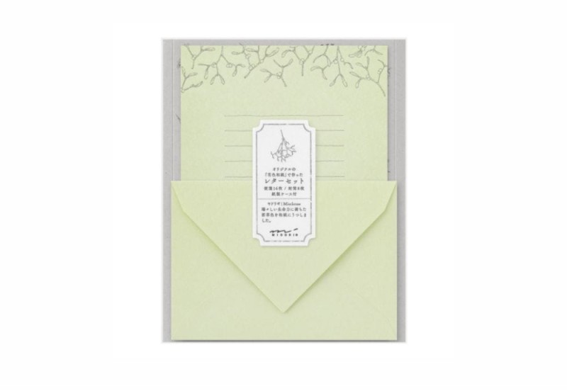Papeteria Midori 317 Flower Color Washi Paper Zielona