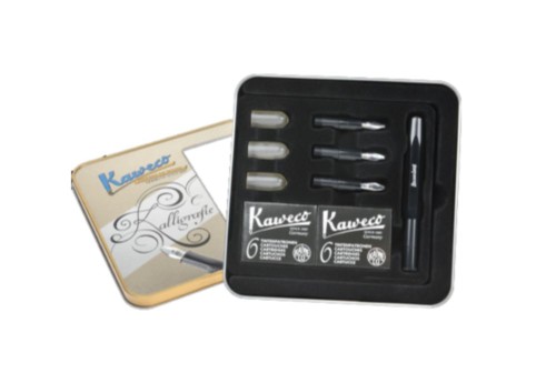 Kaweco Zestaw do Kaligrafii Czarny - 4 stalówki