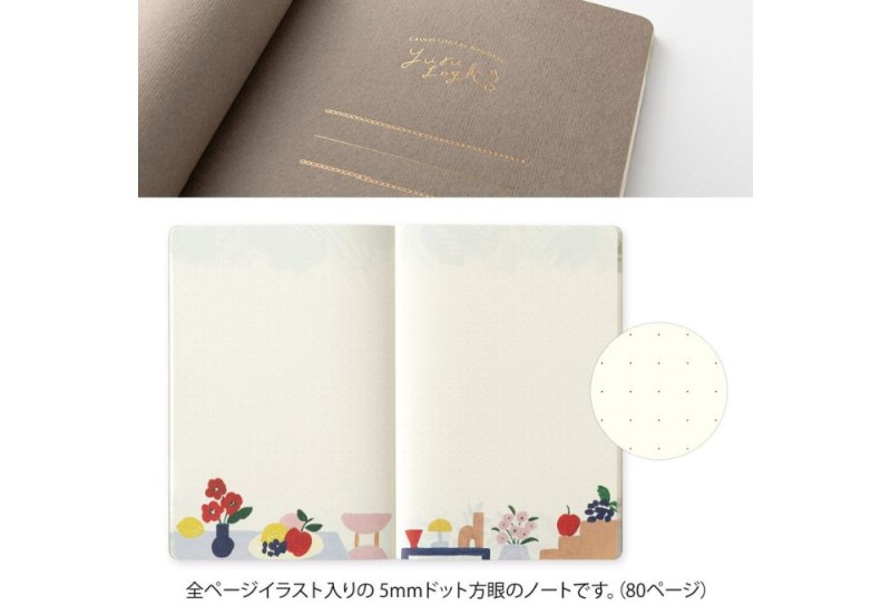 Midori Yuru Log notatnik b6 Kwiatowa abstrakcja NOTEKA (4).jpg