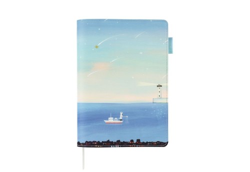 Hobonichi 5-Year Techo A5 Cover Hiroko Kubota: The Sea's Dream at Dawn - okładka na dziennik 5-letni 