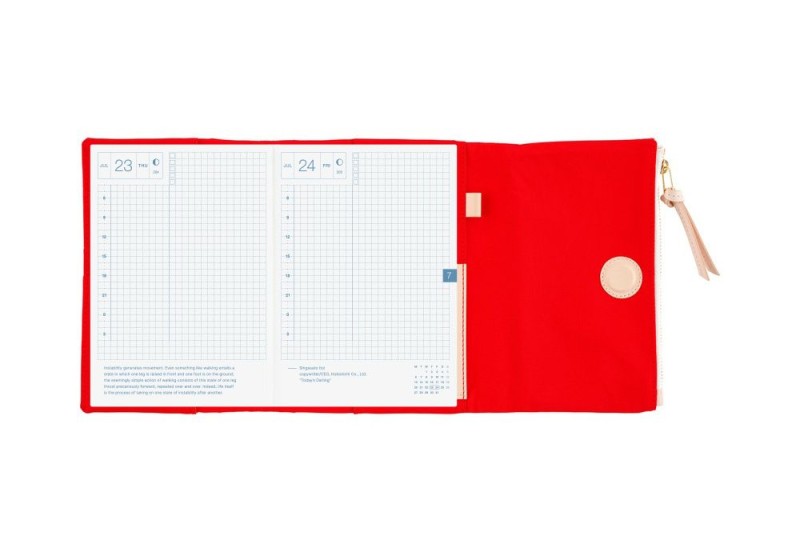 Hobonichi Techo Original A6 Cover: Tragen: Red