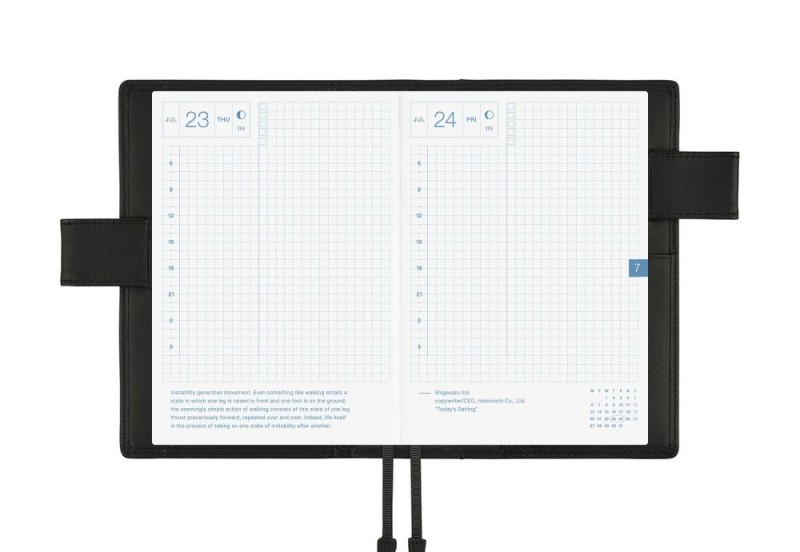 Hobonichi Techo Original A6 Cover: Leather TS Basic Black