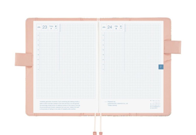 Hobonichi Techo Cousin A5 Cover: Liberty Fabrics: Sasha Kiora