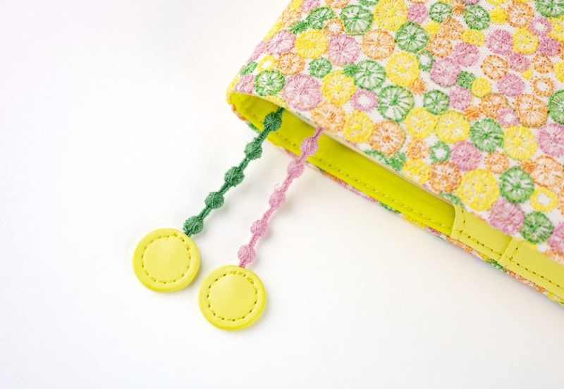 Hobonichi Techo Cousin A5 Cover: mina perhonen: skyful (Yellow)