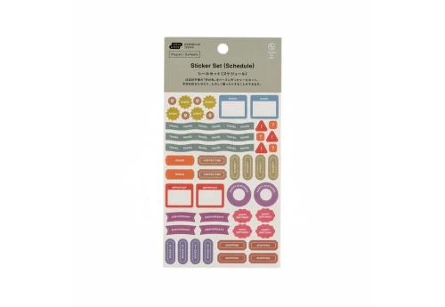 Hobonichi Techo TSUKI no IRO Sticker Set (Schedule) - zestaw naklejek do planowania