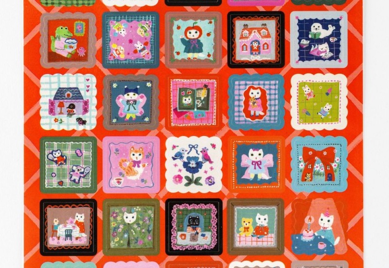 Hobonichi Techo Yumi Kitagishi: Stickers - Daily Life of White Cat