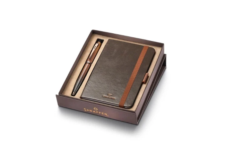 Sheaffer 100 Coffee Edition Matt Brown - Zestaw_ długopis i notes NOTEKA (2).jpg