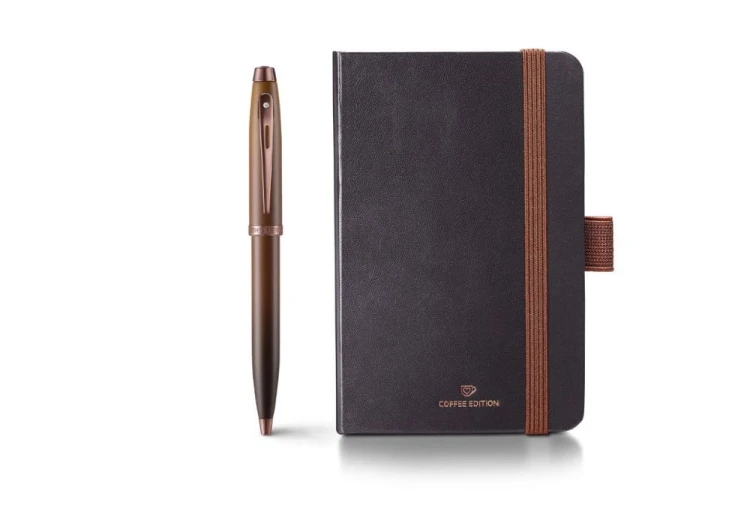 Sheaffer 100 Coffee Edition Matt Brown - Zestaw_ długopis i notes NOTEKA.jpg