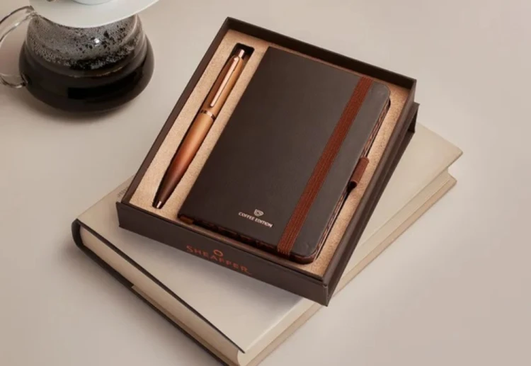 Sheaffer VFM Coffee Edition Matt Brown - Zestaw_ długopis i notes NOTEKA (10).jpg