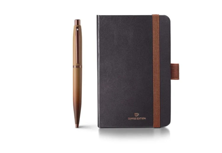 Sheaffer VFM Coffee Edition Matt Brown - Zestaw_ długopis i notes NOTEKA.jpg