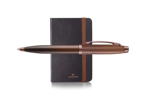 Sheaffer 100 Coffee Edition Matt Brown długopis zestaw z notesem.jpg