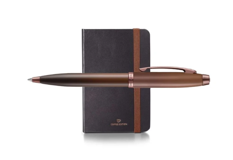 Sheaffer 100 Coffee Edition Matt Brown długopis zestaw z notesem.jpg